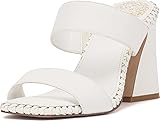 Vince Camuto Women's Kaden Heeled Sandal, Bianco, 9.5