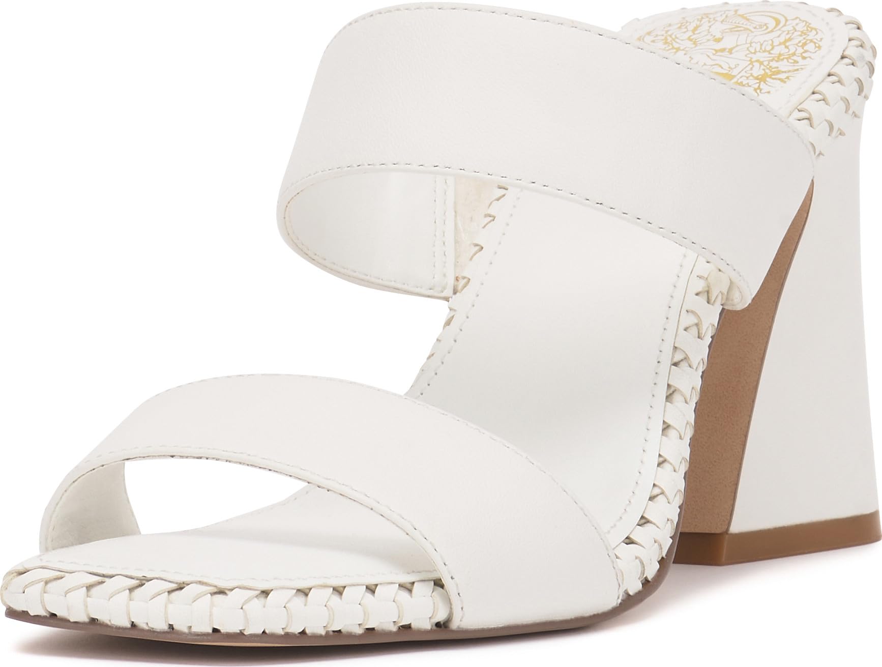 Vince Camuto Women's Kaden Heeled Sandal, Bianco, 7