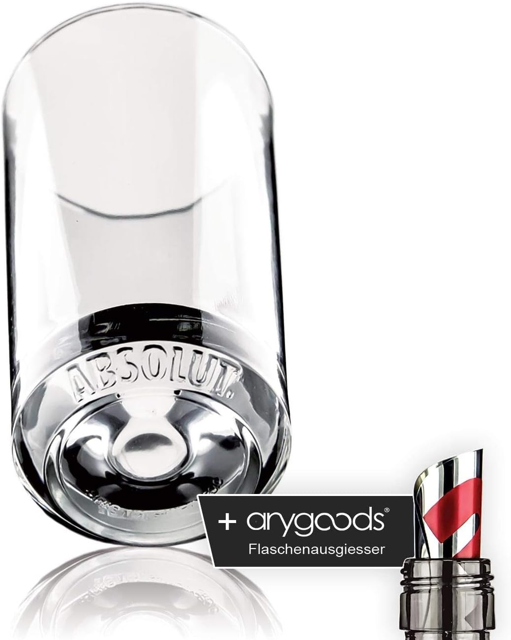 Absolut Vodka Glass/Glass Rare relief design long drink kitchen bar