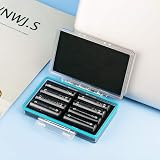JJC 8 Slots Hard Plastic Battery Storage Box for AA 14500 8 Batteries view 2