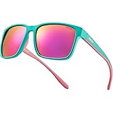 Jefoo Polarized Fishing Sunglasses for Men Women Kayaking Surfing Driving Lightweight Sports Sun Glasses UV Protection