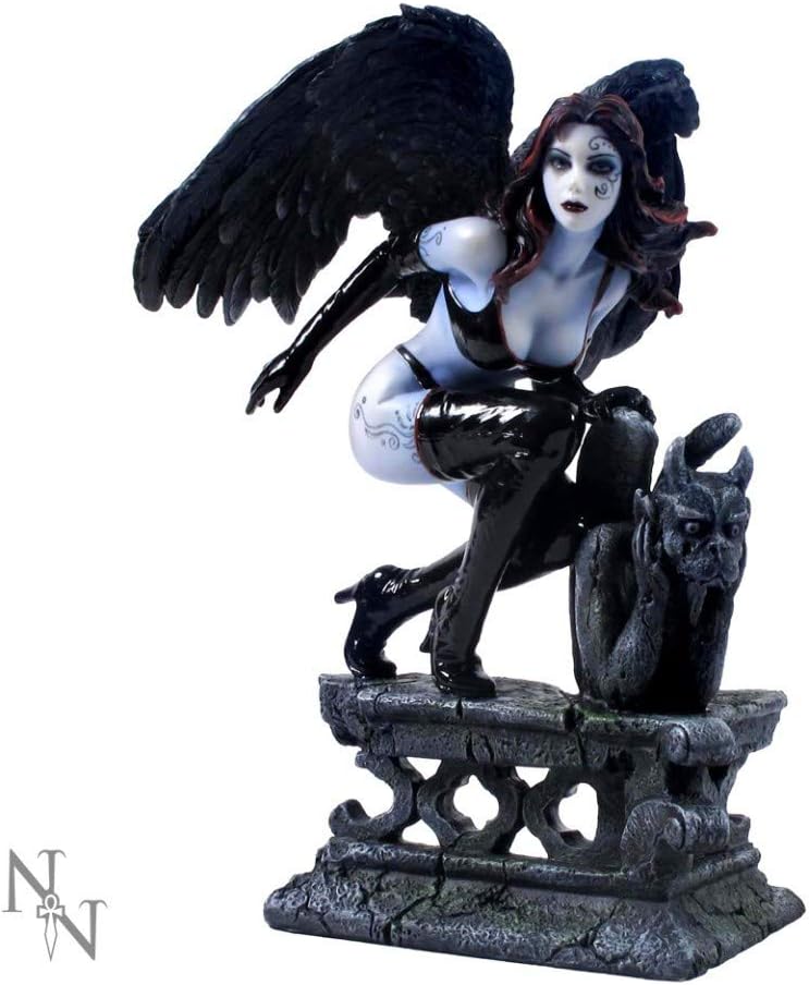 Weird Or Wonderful Nemesis Now RAVEN - 19cm Fallen Angel Figurine Ornament Statue Gothic Nemesis Now Fantasy Magic Magical Mystical Spiritual Gift Gargoyle