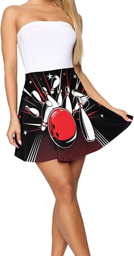 ladies grey bowling skirts