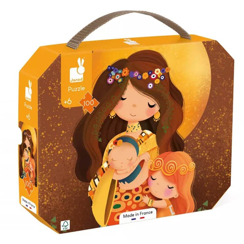 Janod - Klimt-Inspired Puzzle - 100-Piece Children’s Puzzle - Educational Game - Develops Patience and Dexterity - FSC-Certified - 6 Years +, J02577