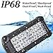 LED Light Bar 7In 2PCS LED Flood Light Pods Work Light Bar LED Pod Lights Spot Beam Driving Fog Lights Quad Row Cubes Lights for Jeep Off-road Truck Boat