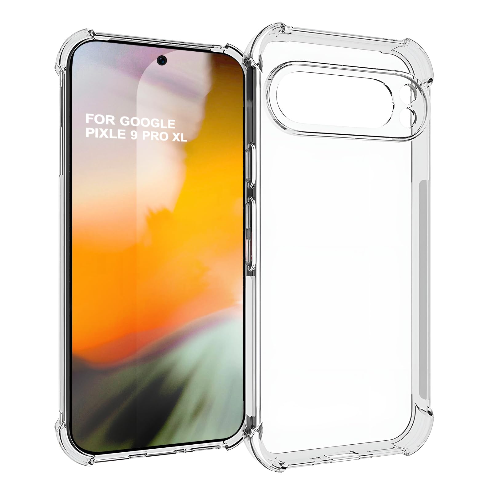 TailTech Case for Google Pixel 9 Pro XL Case Google Pixel 9 Pro XL Phone Case - Transparent TPU, Bumper Case Compatible with Google Pixel 9 Pro XL