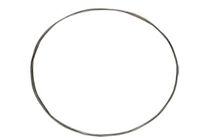 YIBUY PIANO ACCESSORIES Yibuy 1m 13# Silver Color Piano Music Wire Musical Instruments Accessories and Parts for Replacement of Broken Strings