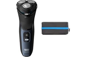 Philips Norelco Shaver for Men Series 3000 Rechargeable Wet/Dry Mens Electric Shavers Electric Razor for Men- Modern Steel Metallic
