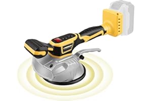 Cordless Tile Vibration Tool Compatible with Dewalt 20V Battery(Not Include Battery), 8 Adjustable Speed Portable Tiler Vibra