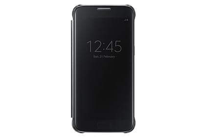 Samsung Clear View Cover Hülle EF-ZG930 für Galaxy S7, schwarz