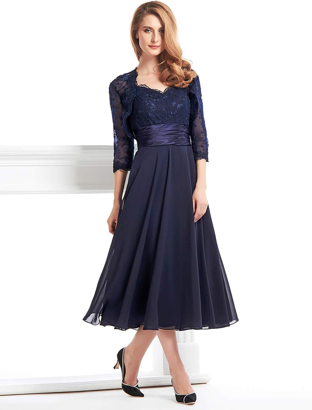 aline mother of the bride dresses tea length
