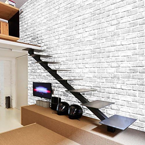 Jieyui Art Wall Decor 3D Brick Stone Rustic Effect Self-adhesive Home Decor Wall Sticker Mural