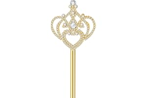 CiBiZi Scepter Wand Alloy Festival Wands Queen King Scepter Silver Gold Wands for Pageant Wedding Halloween Prom