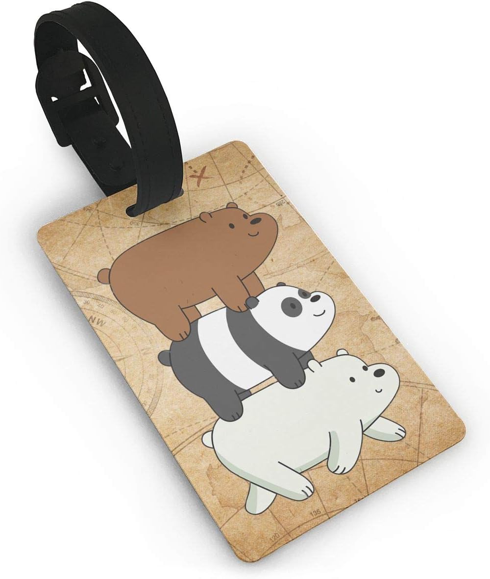 we bare bears luggage tag