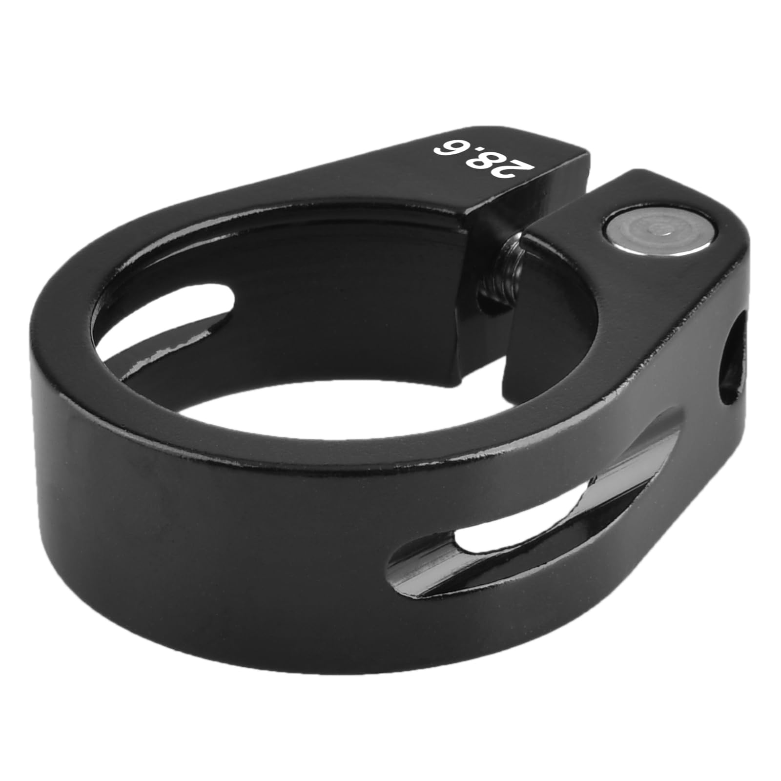 TRIWONDER Bike Seat Post Clamp 28.6mm, 31.8mm, 34.9mm Quick Release Seatpost Tube Clamp for MTB Road Casual Bike (Black - 28.6mm)