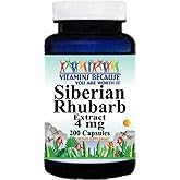 Siberian Rhubarb Extract 4mg 200 Capsules Vitamins Because