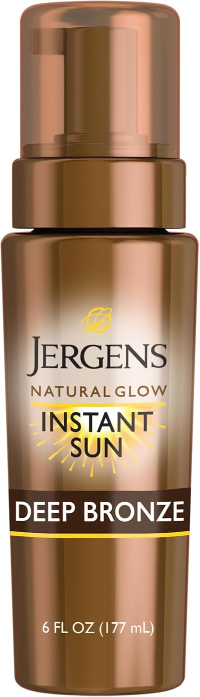 Jergens Natural Glow Instant Sun Tanning Mousse Deep Bronze 6 oz Body