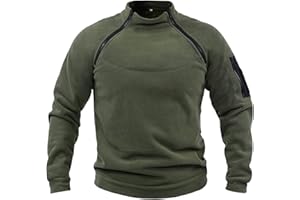 MMONEYAKE Mens Tactical Military Shirts 1/4 Zip Assault Long Sleeve Combat Sweatshirts Windproof Pullover Workout Hiking Tops