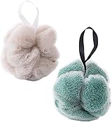 Healifty 2pcs Mesh Bath Shower Balls Body Exfoliator Loofah Puff view 9