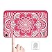 Hocase Fire 7 Case - Hybrid Rugged Shock Proof Protective Cover Case For Amazon Fire 7 Inch Tablet (5th Generation - 2015 release Only) - Hot Pink Flower / Grey