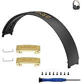 Studio 3 Replacement Headband & Hinge Replacement for Beats Studio3 Headphone,Durable Parts Accessories Repair Kit Set(Gray Gold)