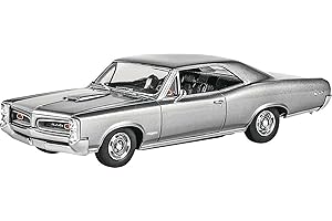 Revell 85-4479 '66 Pontiac GTO Model Car Kit 1:25 Scale 114-Piece Skill Level 4 Plastic Model Building Kit, Silver