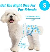 Pet Soft Washable Dog Nappies Female 3 Pack - Period Pants XS 10-14 in view 3