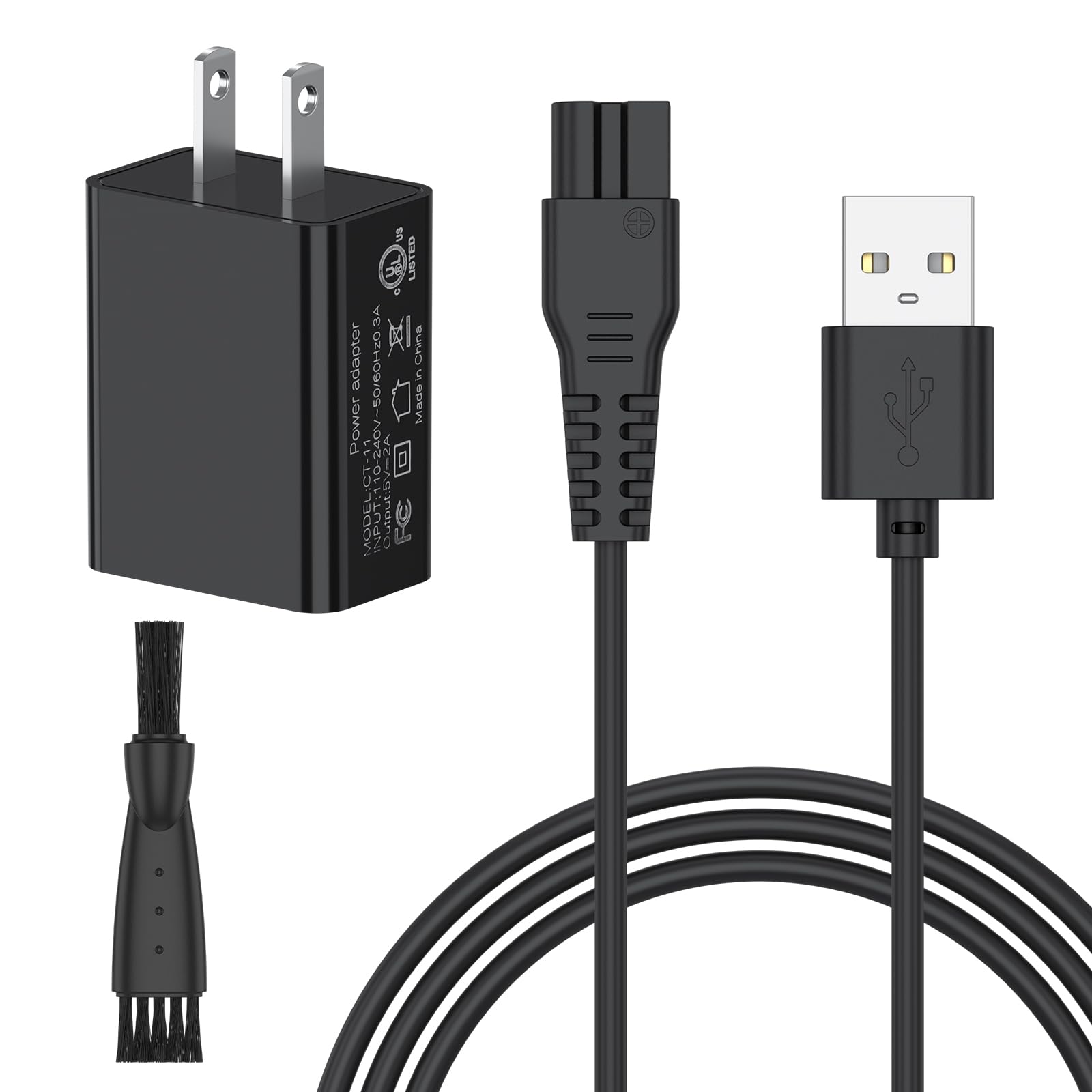Photo 1 of USB Fast Wall Charger for oneisall Low Noise Dog Clippers P2, 26225202-003DE, C61, X2N5, X2, K52NTS, N6, A11 Cat Hair Trimmer, 3.3ft Replacement Charging Cord for SUPRENT Hair Clippers