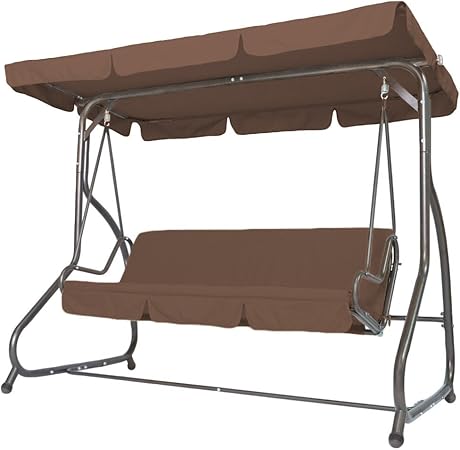 Amazon De Miadomodo Hollywoodschaukel Gartenschaukel Schaukel Gartenmobel 3 Sitzer Mit Bettfunktion Inkl Sitzauflage In Der Farbe Ihrer Wahl
