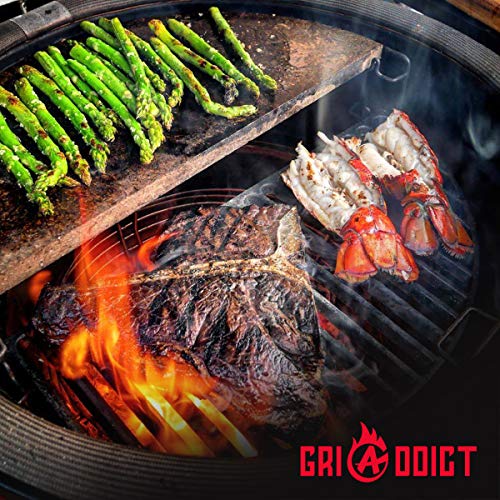 GriAddict Kamado Joe Smoker Rib Rack for Smoking, Big Green Egg Rib Racks Accessories BBQ Rib