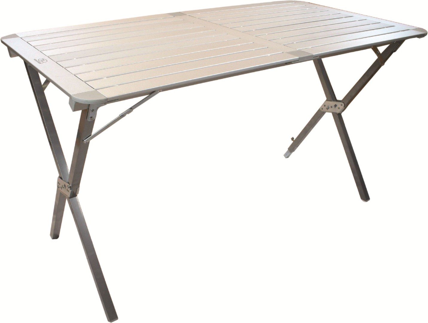 Highlander Aluminium Slat Folding Table - Aluminium Matte Finish, Large