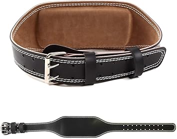 Amazon Mirai 22 腰をしっかりガード ウエイト リフティングベルト バーベル パワーベルト 本皮 肉厚 レザー 幅広 腰パッド付 縦幅約15cm Sサイズ 70 95cm 筋トレ ダンベル 体幹 トレーニング に Mirai 22 トレーニングベルト