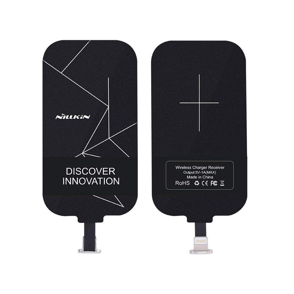 Wireless Qi Receiver for iPhone 7/iPhone 6/6S/iPhone SE/5/5s/5c, Ultra Thin Universal Wireless Charging Receiver for Qi Charging Pad