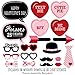 Big Dot of Happiness Valentine's Day - Photo Booth Props Kit - 20 Count