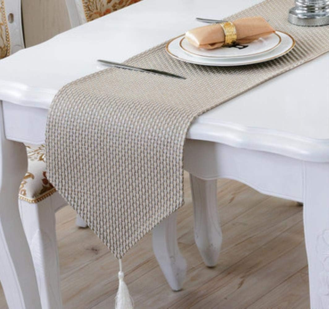 QWERTY Table Runner Solid Color Cotton Linen Weave Kitchen Table Cloths