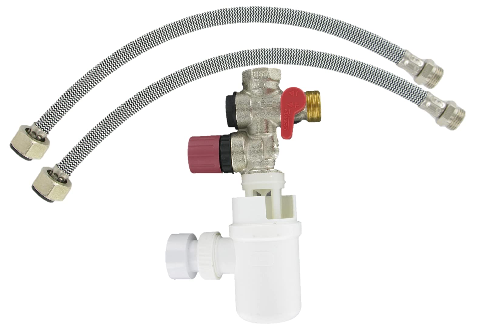 Comap S600502 Security Brass Body and seat kit for Water heaters, Cumulus (Safety Groups, Hoses and Siphon) -20x27 or 3/4", Grey