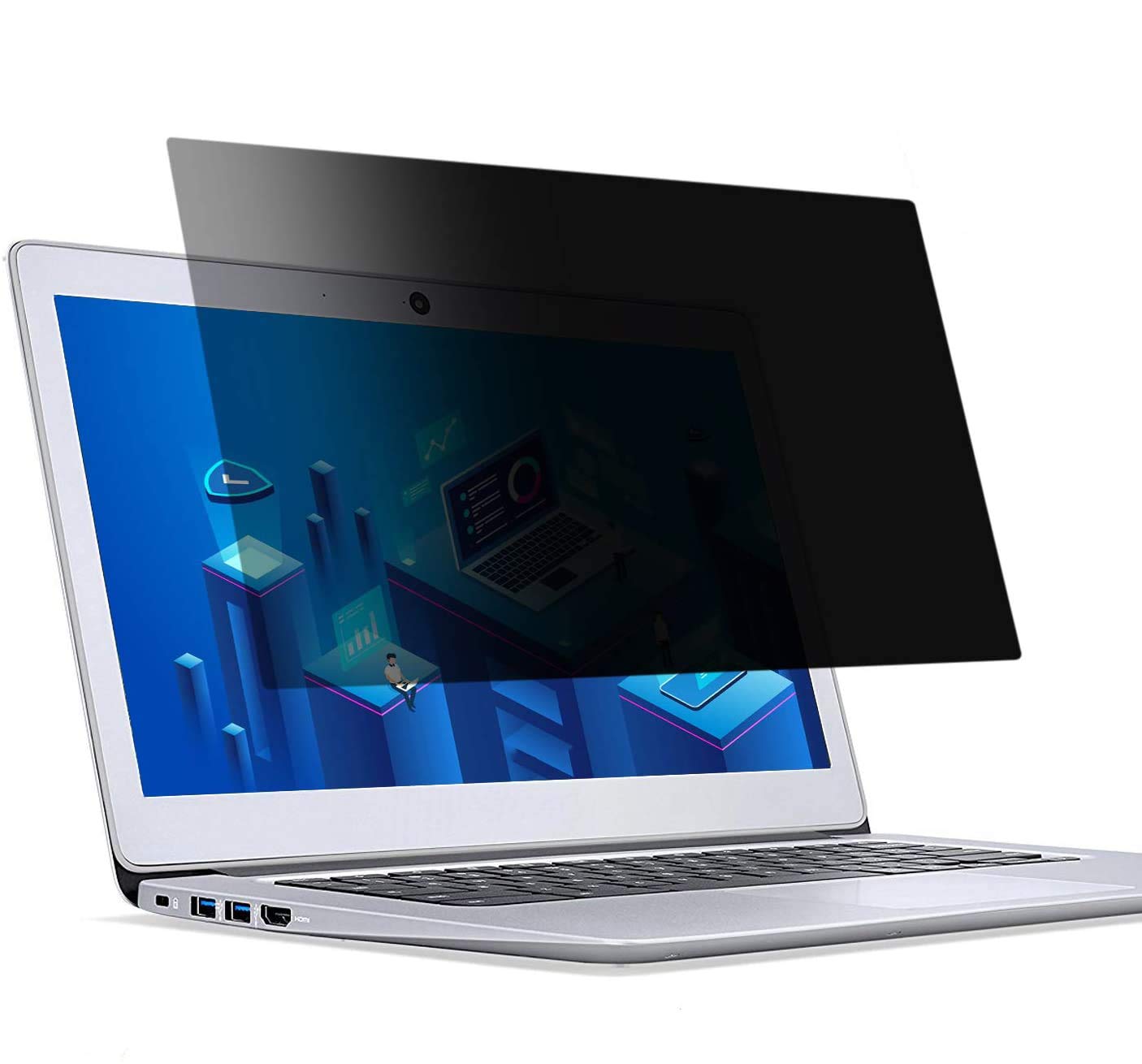 inch Laptop Privacy Screen Protector, Anti-Glare/Anti Scratch