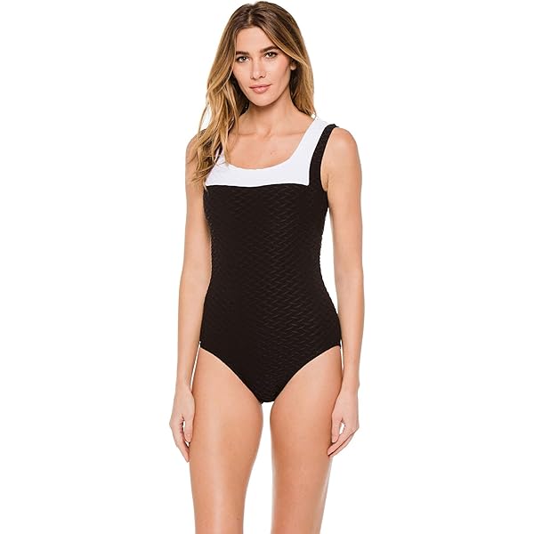 Paula Swimwear Women's Textured Over The Shoulder One Piece