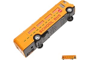 BESPORTBLE Kids School Bus Toy Bus Toy High Durability Portable Lifelike Creative Alloy Model Indoor Home Spring Holiday