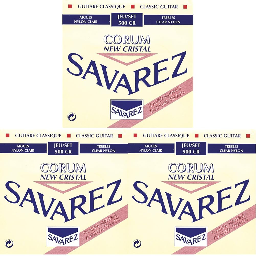 Savarez 500CR Strings for Classical Guitar, Pack of 18