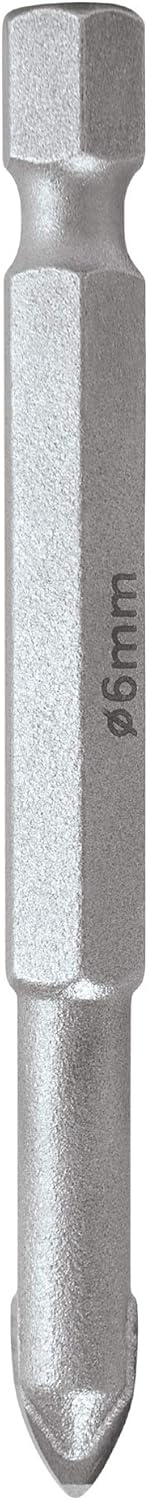 Trend Snappy TCT Glass Drill Bit, 6mm Diameter, Perfect for Glass Porcelain, Tiles & Mirrors, Quick Release