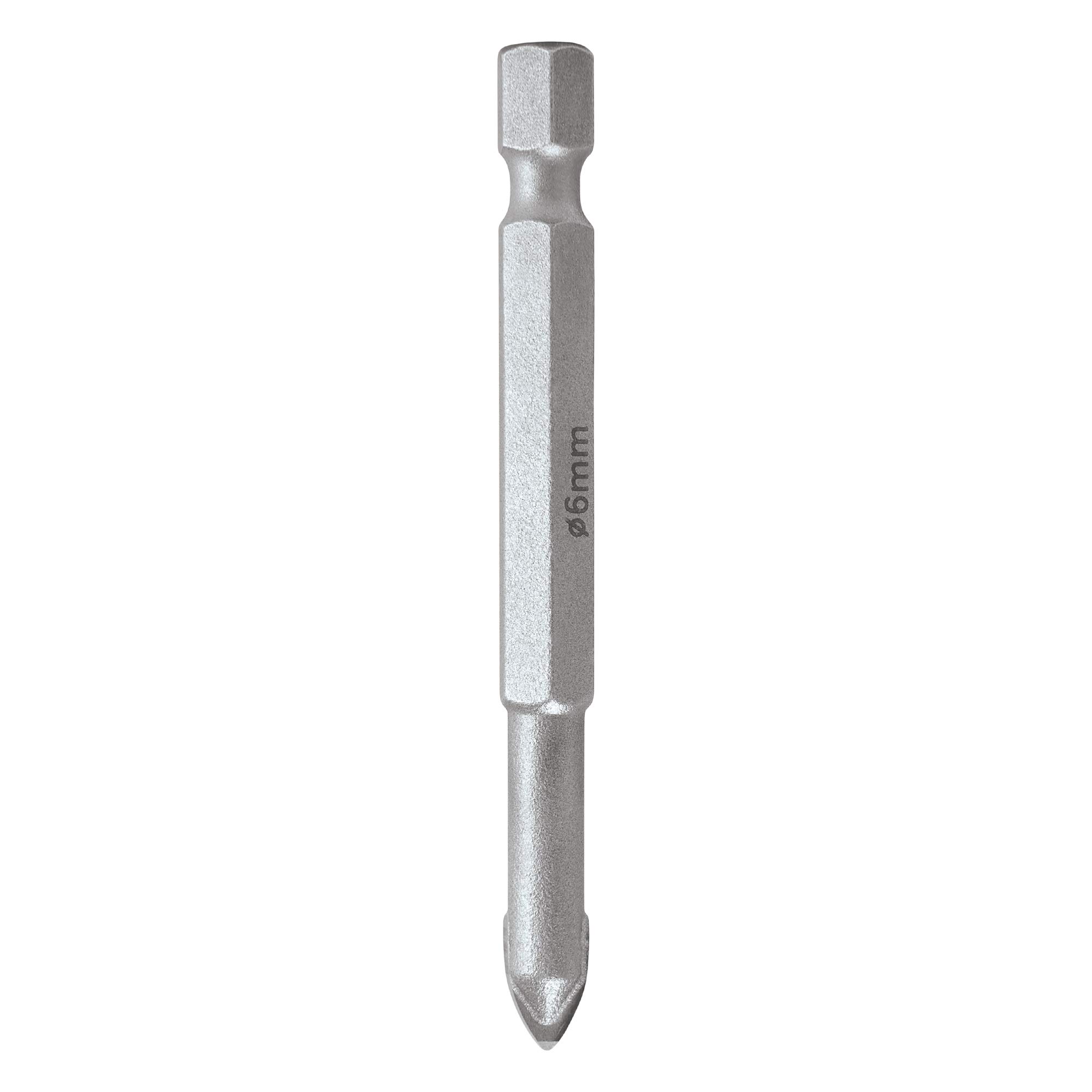 Trend Snappy TCT Glass Drill Bit, 6mm Diameter, Perfect for Glass, Porcelain, Tiles & Mirrors, Quick Release, Tungsten Carbide Tipped, SNAP/GD/6MM