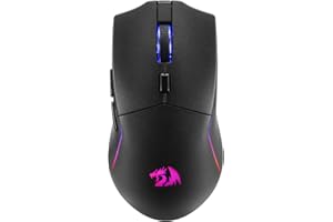 Redragon M730 PRO Wireless RGB Gaming Mouse, 3-Mode Lightweight Optical Mouse with 5 Programmable Buttons, 10000 DPI, Softwar
