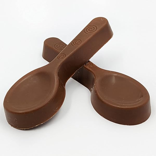 FRUIDLES CHRISTMAS CHOCOLATE STIRRING SPOONS HOLIDAY TREATS, MILK CHOCOLATY ‘N SMOOTH, HOT CHOCOLATE SPOONS POP PARTY BAG FILLERS, KOSHER CERTIFIED DAIRY, 3OZ SPOON
