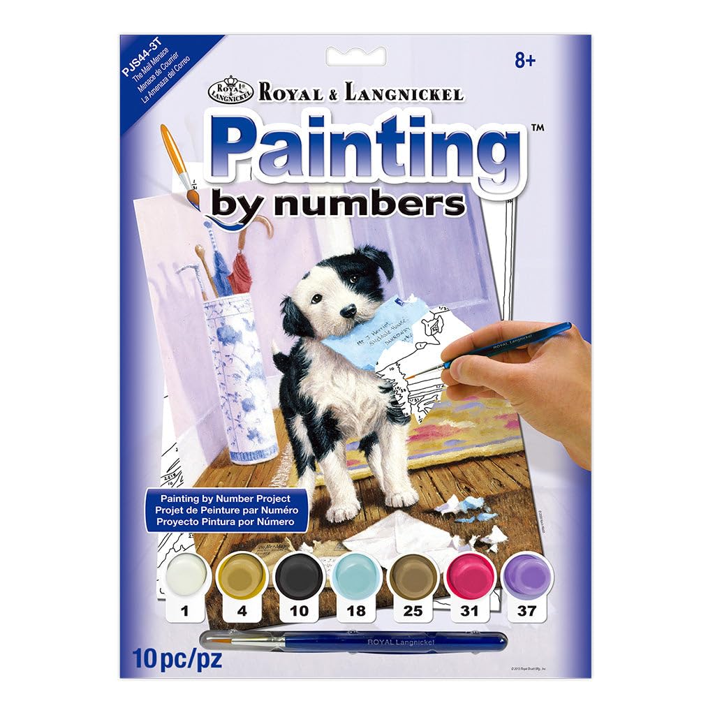 Royal & Langnickel Painting by Numbers A4 Size the Mail Menace Designed Painting Set