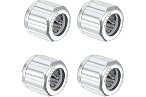 4 Pieces Needle Roller Bearings, One Way Bearing, 8mm Needle Bearings Bore 14mm OD 12mm Width, High Load Carrying Capacity an