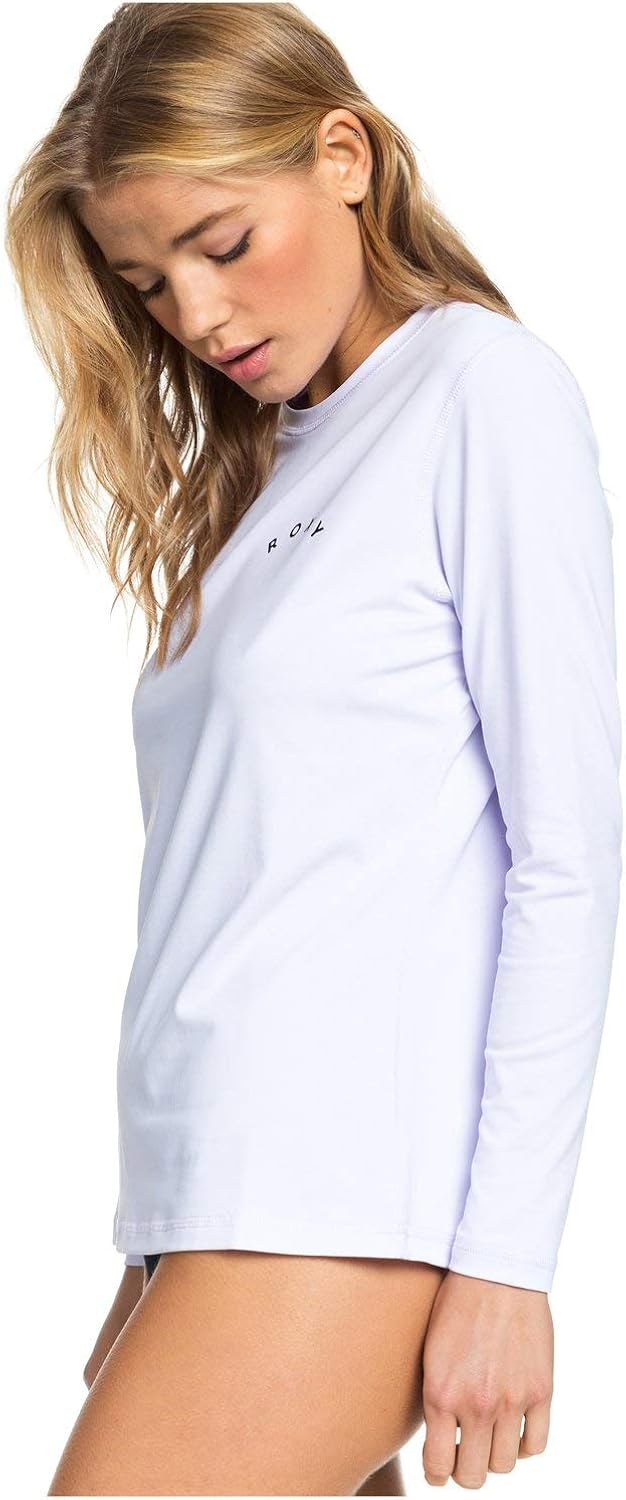 Roxy Women's Enjoy Waves Long Sleeve UPF 50 Rashguard: Sports & Outdoors
