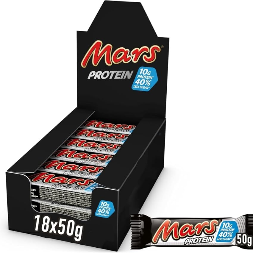 Mars Barretta Proteica con Caramello e Torrone Ricoperta al Cioccolato al Latte