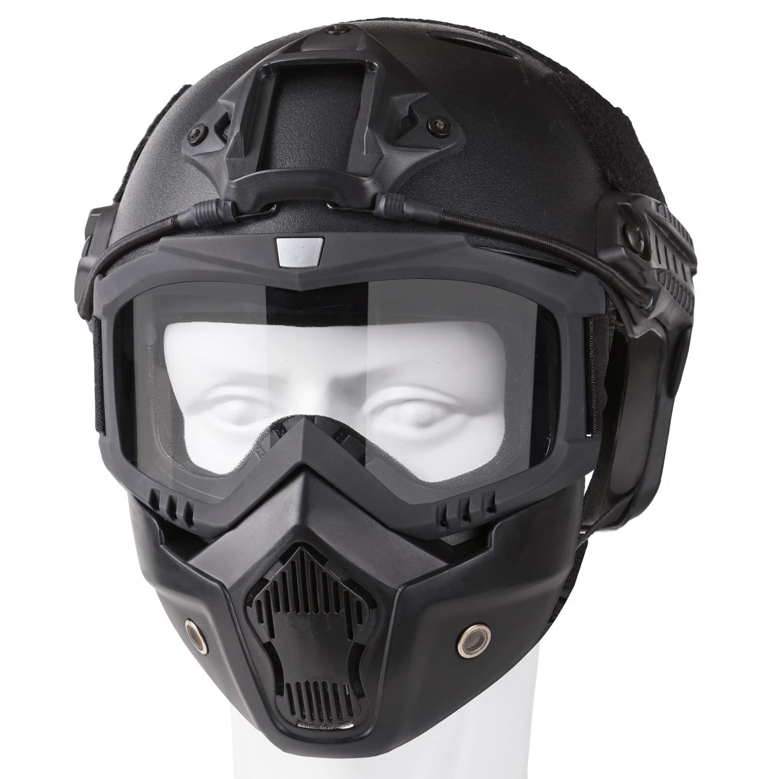 Mua Airsoft Helmet and Mask, Airsoft Full Face Mask, Detachable Airsoft Goggles,Paintball PJ