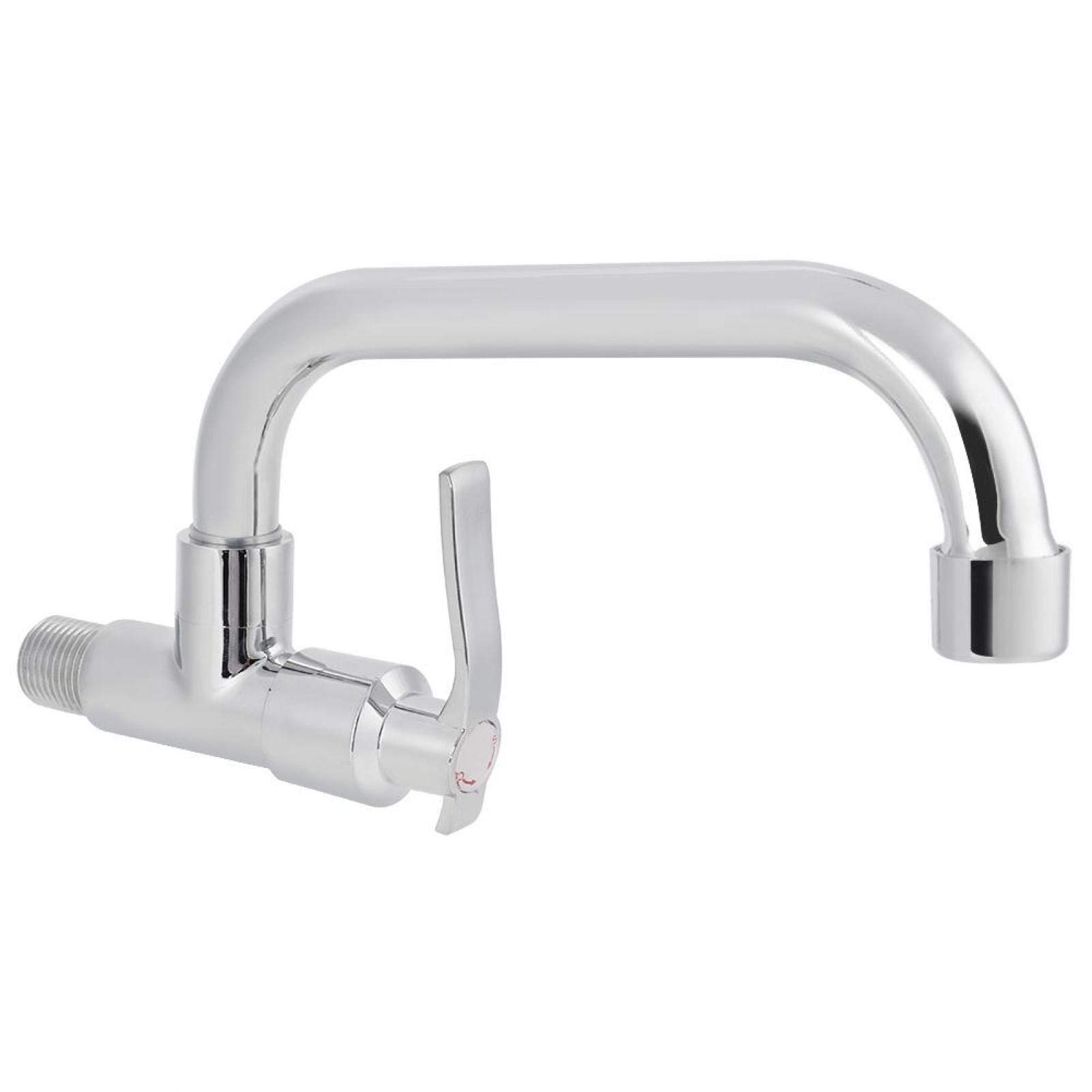 Kitchen Water Tap,G1/2in Wall Mounted Single Cold Water Tap Sink Water Faucet for Home Kitchen Use(Type A 25cm)